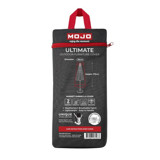 Mojo Ultimate Outdoor Furniture Cover Market Umbrella - 390mm x 1750mm - UV Resistant - Water Repellent - Auzzistore