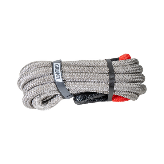 Grunt Kinetic Nylon Recovery Rope 8000kgs 19mm x 6m - Durable Vehicle Recovery