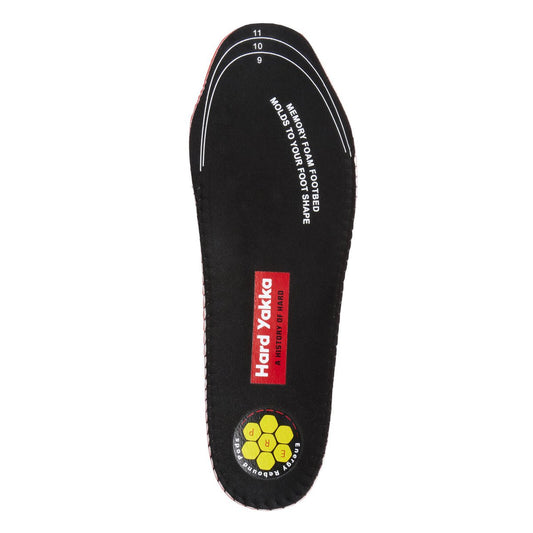 Hard Yakka Black Erp Footbed Size 4 5 - Comfort Support - Black