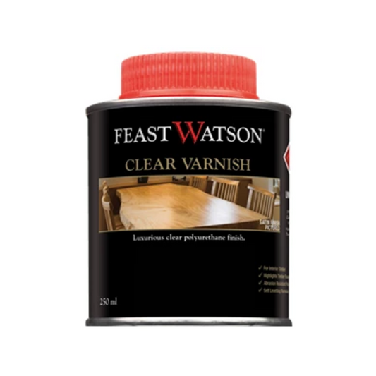 Feast Watson Gloss Clear Varnish 250ml Oil Based Scratch Resistant - Auzzistore