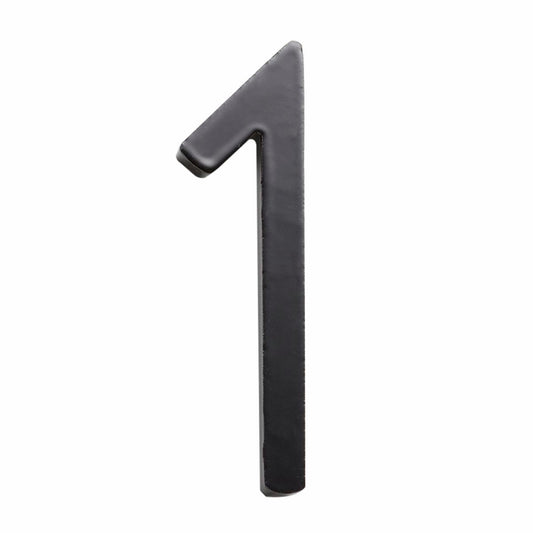 Sandleford 75mm Black Zone House Number 1 - Galvanised Steel - Weather Resistant