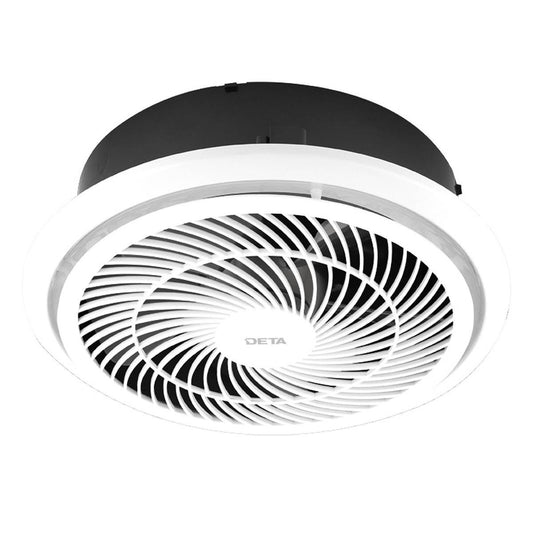 Deta 250mm Exhaust Fan - Plastic - High Capacity - Quiet Operation - Auzzistore