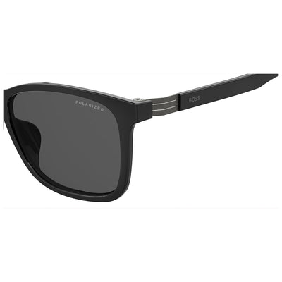 Hugo Boss BOSS 1693/F/SK Square Sunglasses Black Polyamide Grey Polarised