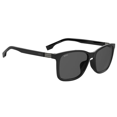 Hugo Boss BOSS 1693/F/SK Square Sunglasses Black Polyamide Grey Polarised