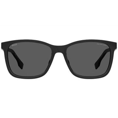 Hugo Boss BOSS 1693/F/SK Square Sunglasses Black Polyamide Grey Polarised