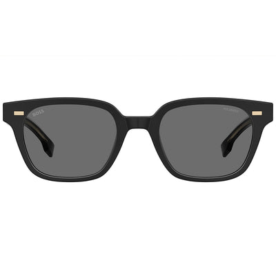 Hugo Boss 1687/F/SK 807 Men's Polarised Sunglasses Black Grey Square Eco Acetate