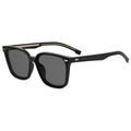 Hugo Boss BOSS 1564/F/SK 807 Stylish Rectangular Sunglasses Black Eco Acetate