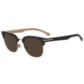 BOSS 1565/F/SK Men's Rectangular Sunglasses Stylish Eco Acetate Brown