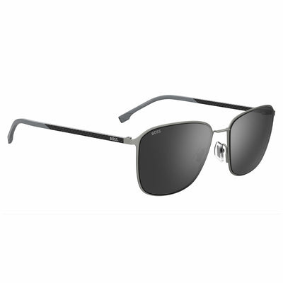 Hugo Boss 1691FSK Polarised Men’s Sunglasses 3 Silver Grey Matte Ruthen