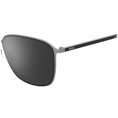 Hugo Boss 1691FSK Polarised Men’s Sunglasses 3 Silver Grey Matte Ruthen