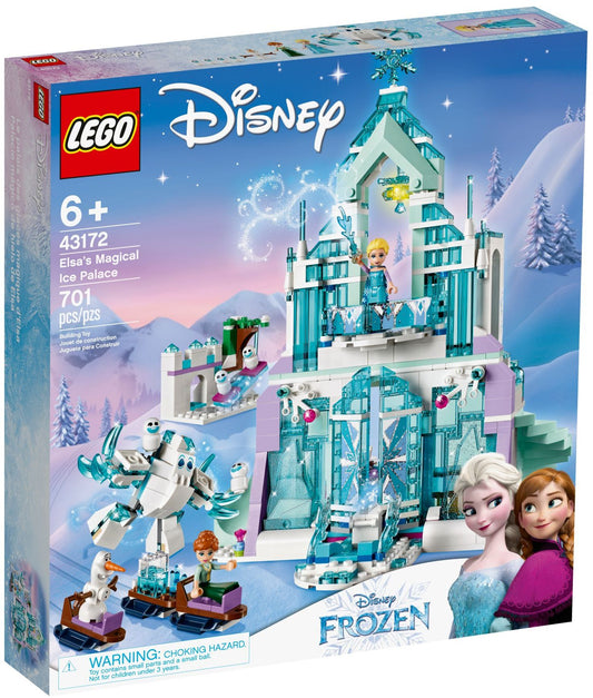 LEGO 43172 Elsa’s Ice Palace - Frozen Building Toy Set - Auzzistore