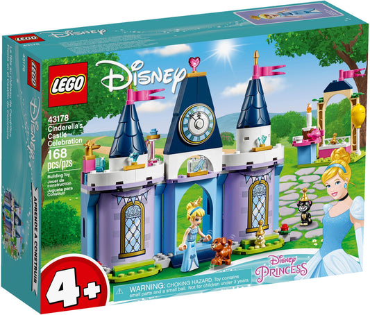 LEGO 43178 Cinderella’s Castle Celebration: Disney Princess Fun - Auzzistore