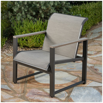 SunVilla Helio 4 Piece Outdoor Patio Set Graphite Aluminium Stylish