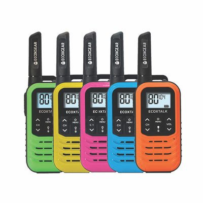 ECOXGEAR Portable UHF CB Walkie Talkie 5 Pack EXG50-5PKCT2026 Multi Colour
