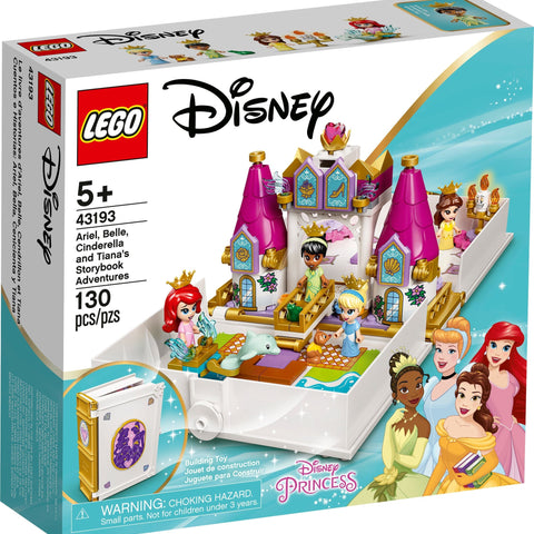 LEGO Disney 43193 Ariel, Belle, Cinderella and Tiana's Storybook Adventures- Auzzi Store