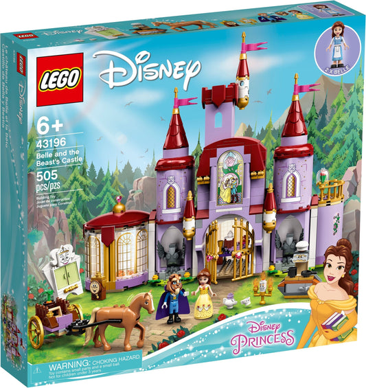 LEGO 43196 Belle & Beast's Castle - Disney Princess Building Toy - Auzzistore