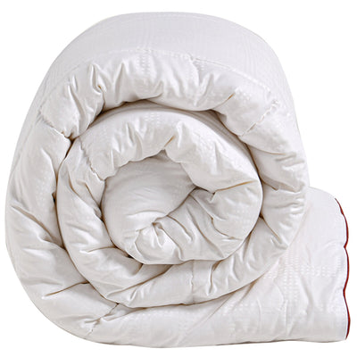 Onkaparinga All Seasons Wool Quilt Queen White 100% Cotton Sateen
