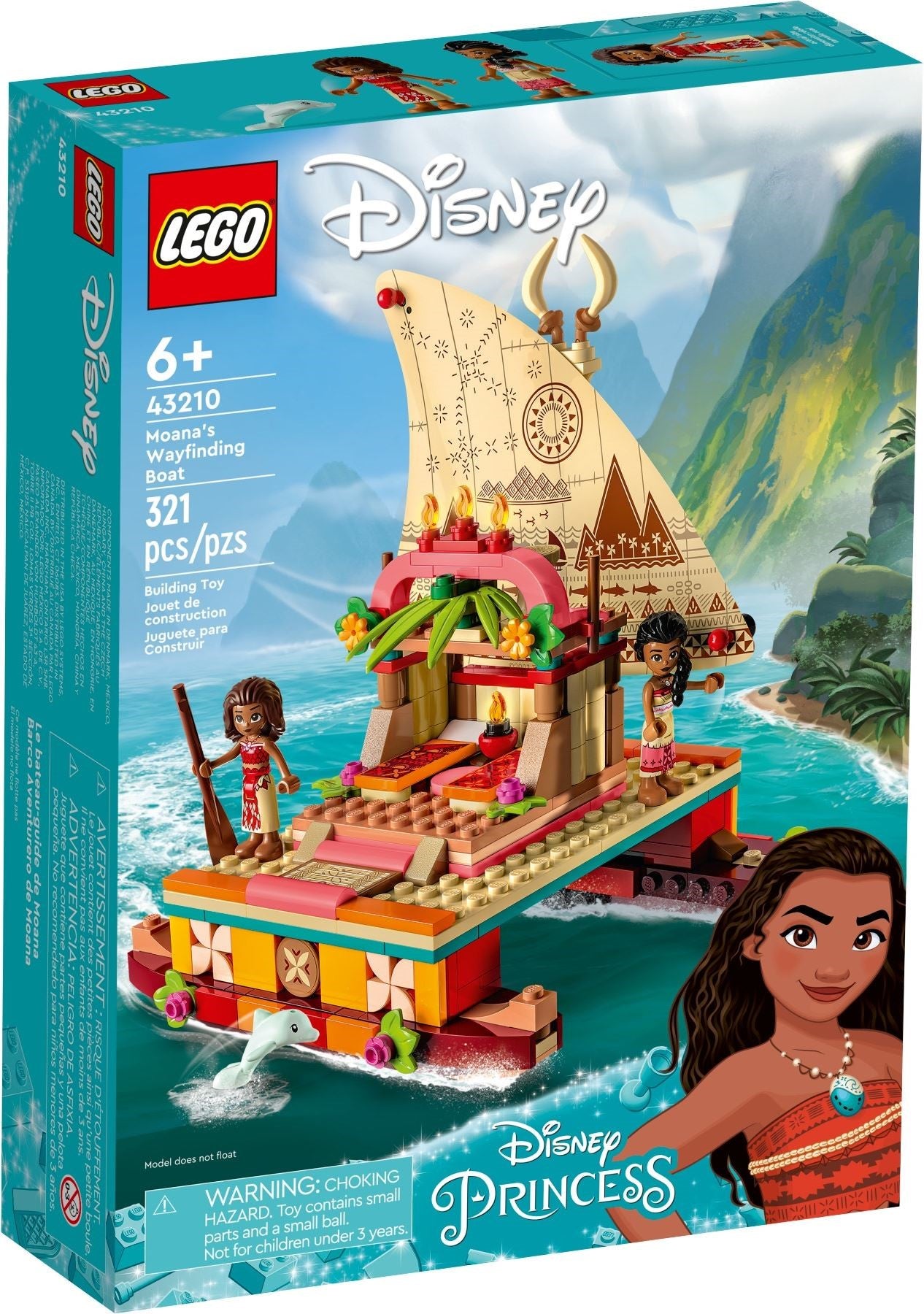 LEGO Disney Series 43210 Moana's Wayfinding Boat- Auzzi Store