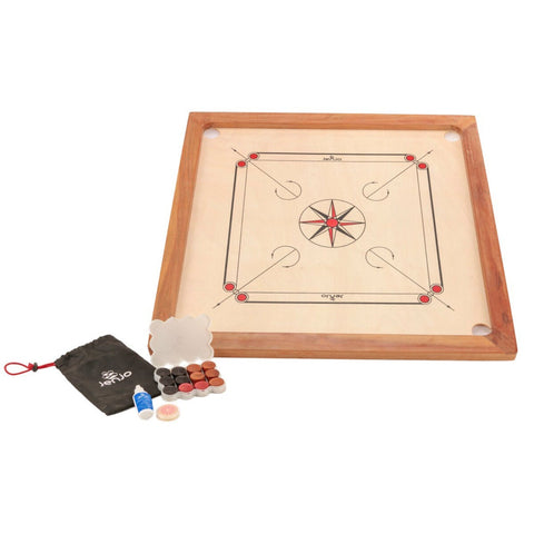 Jenjo Games Carrom Board Game Standard 840 x 840mm Indian Plywood