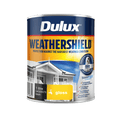 Dulux Weathershield Gloss Black Exterior Paint 1L - 110mm x 137mm x 110mm