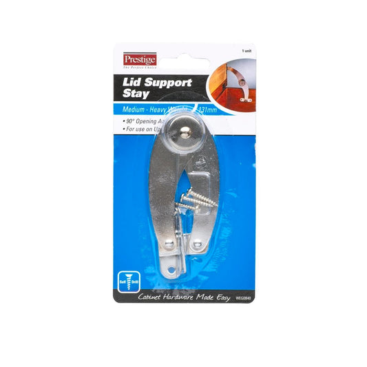 Prestige Lid Support Stay - 131mm - Steel - Chrome Plated - Auzzistore
