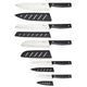 Hampton Forge Jasper 5 Piece Knife Set German Steel With Blade Guards