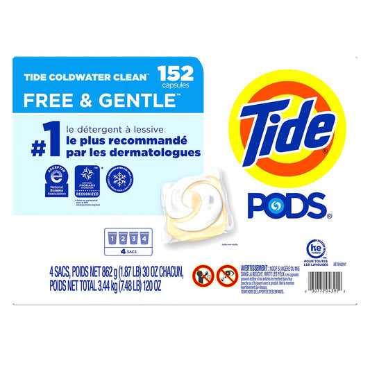 Tide Pods Free & Gentle 152 Count - Auzzistore