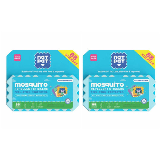 Nat Pat Mosquito Repellent 2 x 88 Stickers - Auzzistore