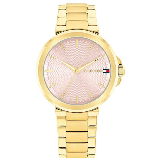 Tommy Hilfiger Lori Gold Steel Blush Dial Women's Watch - Auzzistore