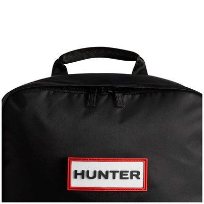 Hunter Water-Resistant Nylon Top Clip Backpack 16L Capacity Black