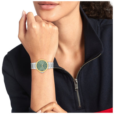 Tommy Hilfiger Lori Stylish Women’s Stainless Steel Watch 1782778 Green Dial