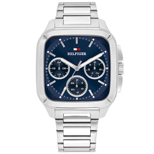 Tommy Hilfiger Herald Stainless Steel Blue Dial Men's Watch 1792222 - Auzzistore