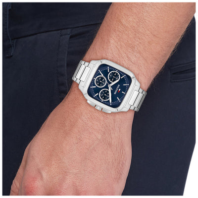 Tommy Hilfiger Herald Quartz Watch 39mm Blue Dial Stainless Steel 1792222