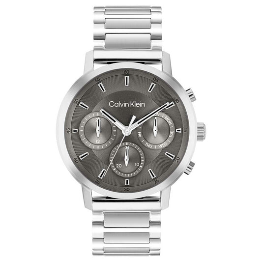 Calvin Klein Gauge Stainless Steel Grey Dial Men's Watch 25200493 - Auzzistore