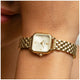 Olivia Burton Grosvenor Mini Ionic Plated Thin Gold Steel Ivory Dial Womens Watch 24000257