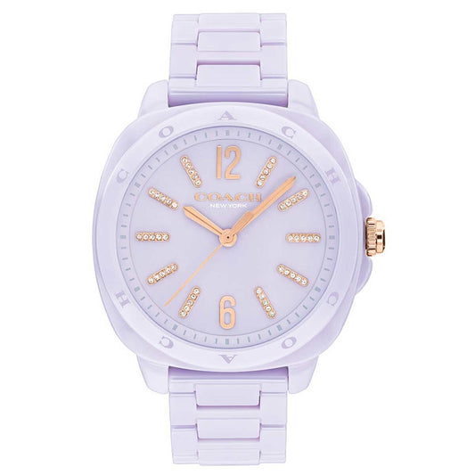 Coach Kitt Lavendar Ceramic Women's Watch 14504481 - Auzzistore