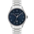 Calvin Klein Minimalistic Pilot Quartz Watch 25200515 Blue Dial Stainless