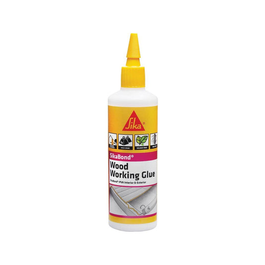 Sika 500ml Sikabond PVA Woodworking Glue - PVA Adhesive - White - Strong Bond - Auzzistore