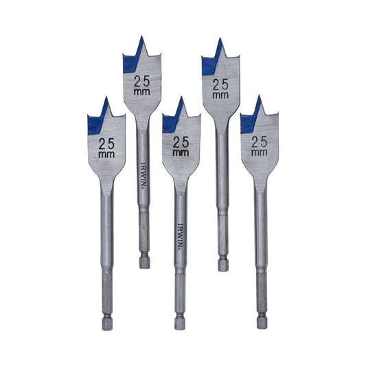 Irwin Spade Bit - 25mm - Blue Groove - 5 Pack - Auzzistore
