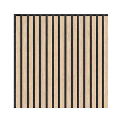 Artika Sonolok Sound Absorbing Slat Wall Panels Kit Oak Black 4 Pack
