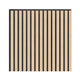 Artika Sonolok Sound Absorbing Slatted Wall Panel Kit Oak And Black