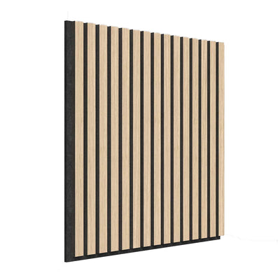 Artika Sonolok Sound Absorbing Slat Wall Panels Kit Oak Black 4 Pack