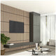 Artika Sonolok Sound Absorbing Slatted Wall Panel Kit Oak And Black