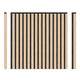 Artika Sonolok Sound Absorbing Slatted Wall Panel Kit Oak And Black