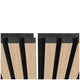 Artika Sonolok Sound Absorbing Slatted Wall Panel Kit Oak And Black