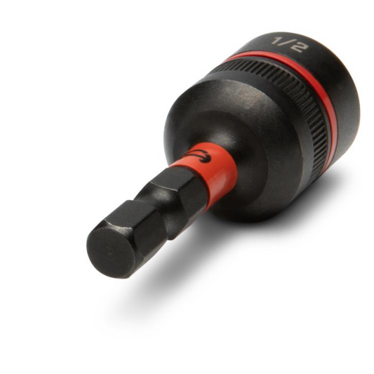 Crescent Bolt Biter Impact Nut Driver and Extractor - 1/2" x 1-7/8" - Bi-Directional - Strong Magnet – view 2 - Auzzistore