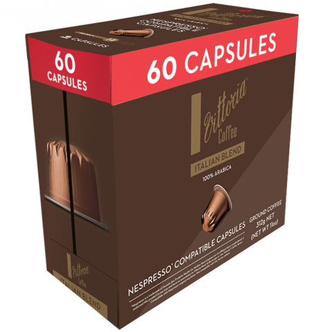 Vittoria Italian Coffee Pods 60 Pack - Auzzistore
