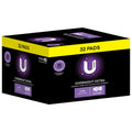 U by Kotex Maxi Overnight Long 32 Pack Extra Long Pads with Wings