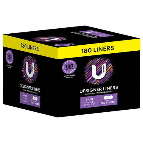 U By Kotex Designer Liners 180 Pack - Auzzistore