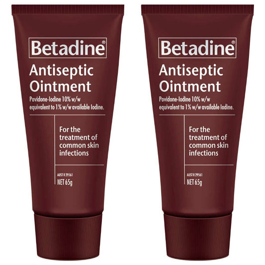 Betadine Antiseptic Ointment 2 x 65g - Auzzistore